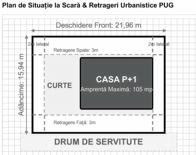 Teren De Vanzare 350 Mp D= 22m Bucuresti Ilfov Clinceni zona Olteni 17000 E